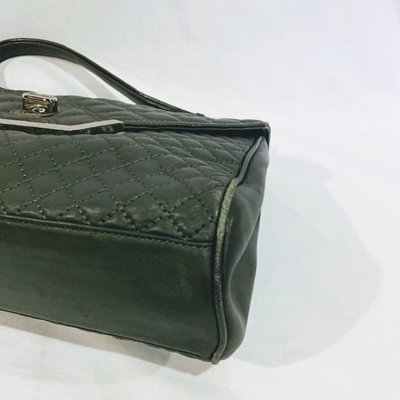 Brooks Brothers Lambskin Leather Flap Quilted Bag - Picture 5 of 8